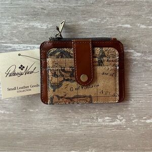 NWT Patricia Nash Cassis ID Case Mini Wallet Card Holder in Cassis European Map
